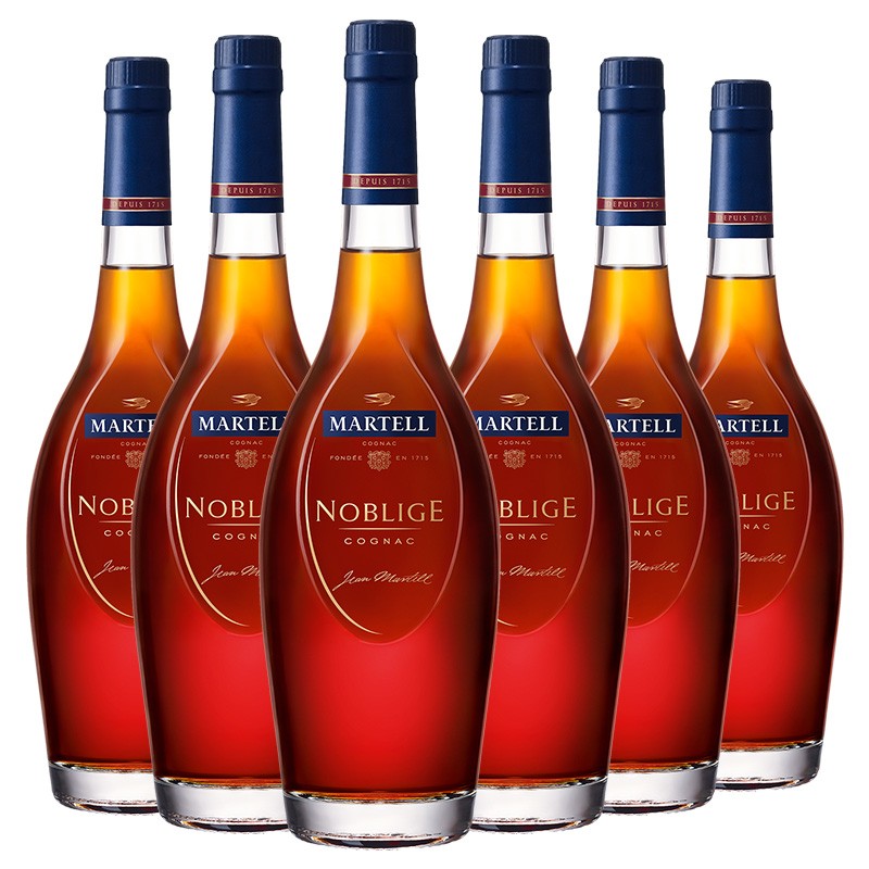 马爹利(martell)名士vsop 干邑白兰地700ml*6瓶装 法国进口洋酒-买酒