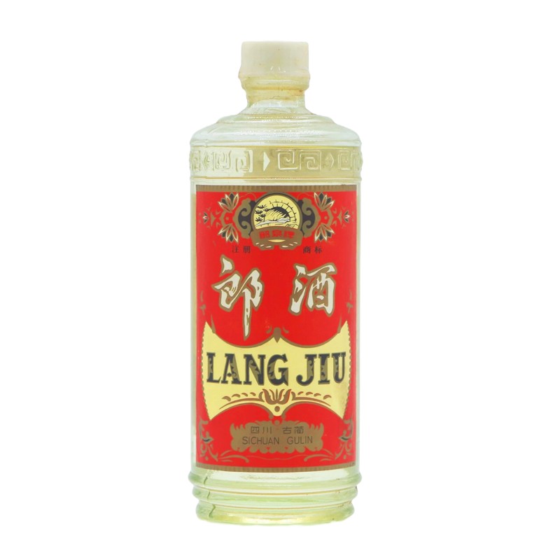 七八十年代郎酒 玻璃郎 酱香型 白酒53度500ml 单瓶装 收藏纪念老酒
